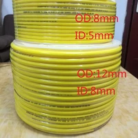 5 10 15 20 meters yellow pu trachea 8x5mm 12x8mm frost resistance polyurethane air compressor hose air duct 85 128 mm