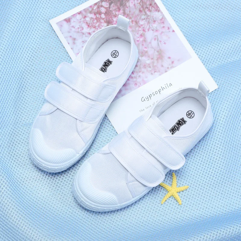 

Students' cloth white canvas sports shoes ball shoes gymnastics shoes