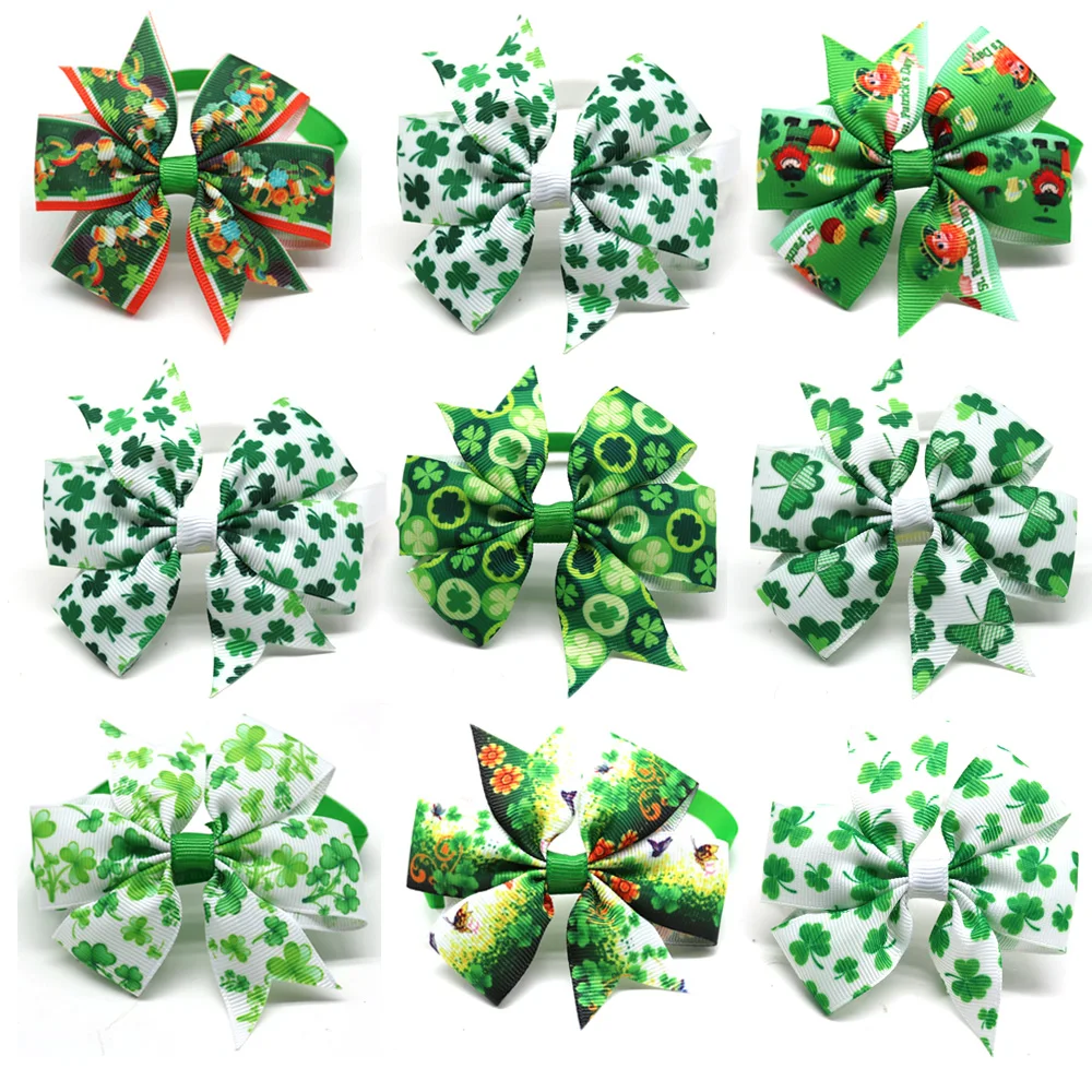 День Святого Патрика собака Уход за лошадьми аксессуары белого и зеленого цвета