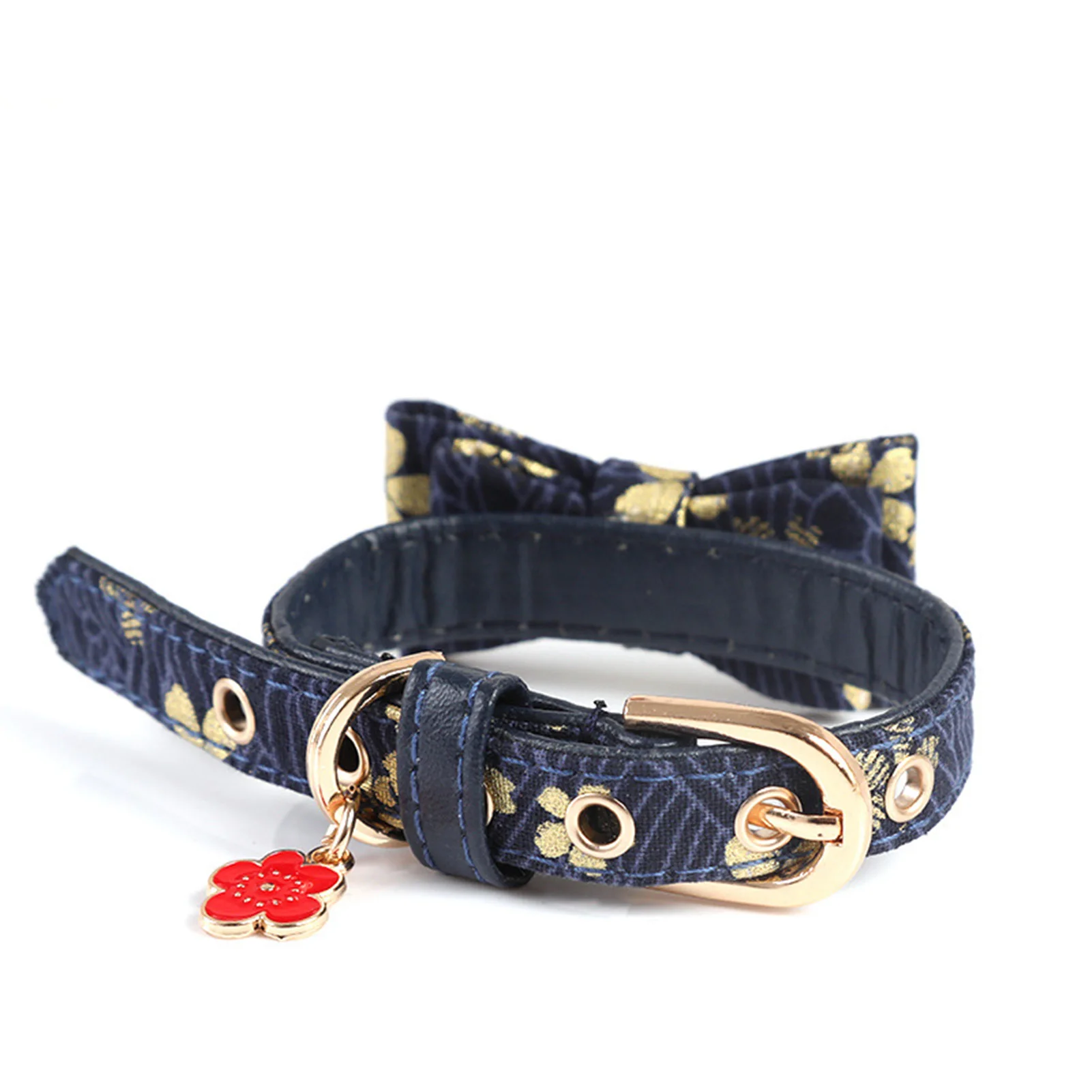 

Collar With Cute Bow Adjustable Comfortable Collar Pet Supplies for Small Dog Cat Kitten Puppy DRSA889