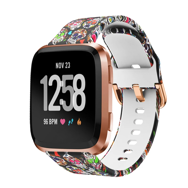 Ремешок спортивный для наручных часов Fitbit Versa 2 сменный Силиконовый Браслет