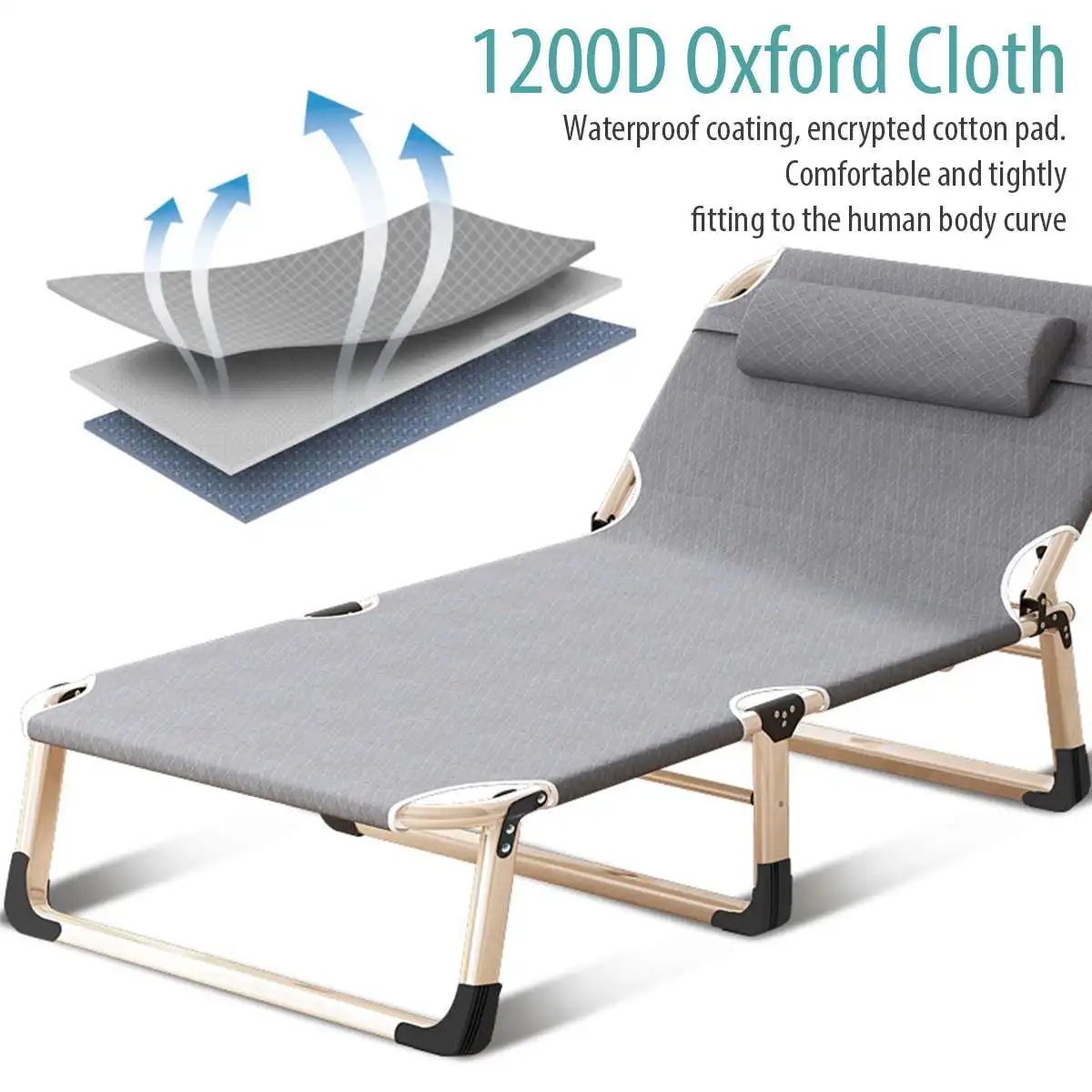 en Ucuz Çok Fonksiyonlu Katlanır Bahçe şezlong Lounge şezlong Seyahat Yatakları Yetişkinler Için çocuk Açık Bahçe Yatak Odası Mobilyası 1.9M