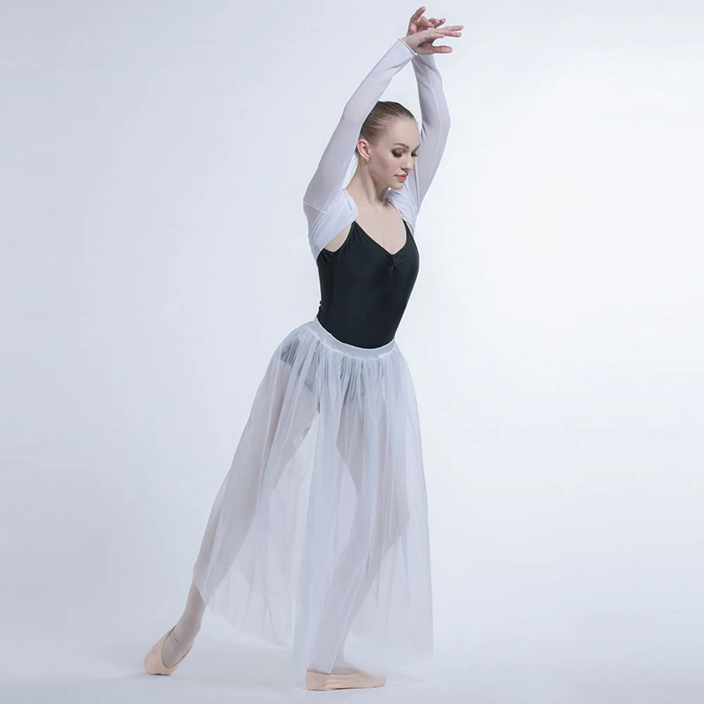 Women Imported Mesh Fabric Fashion Style Ballet Dance Coat Scarf Jacket |