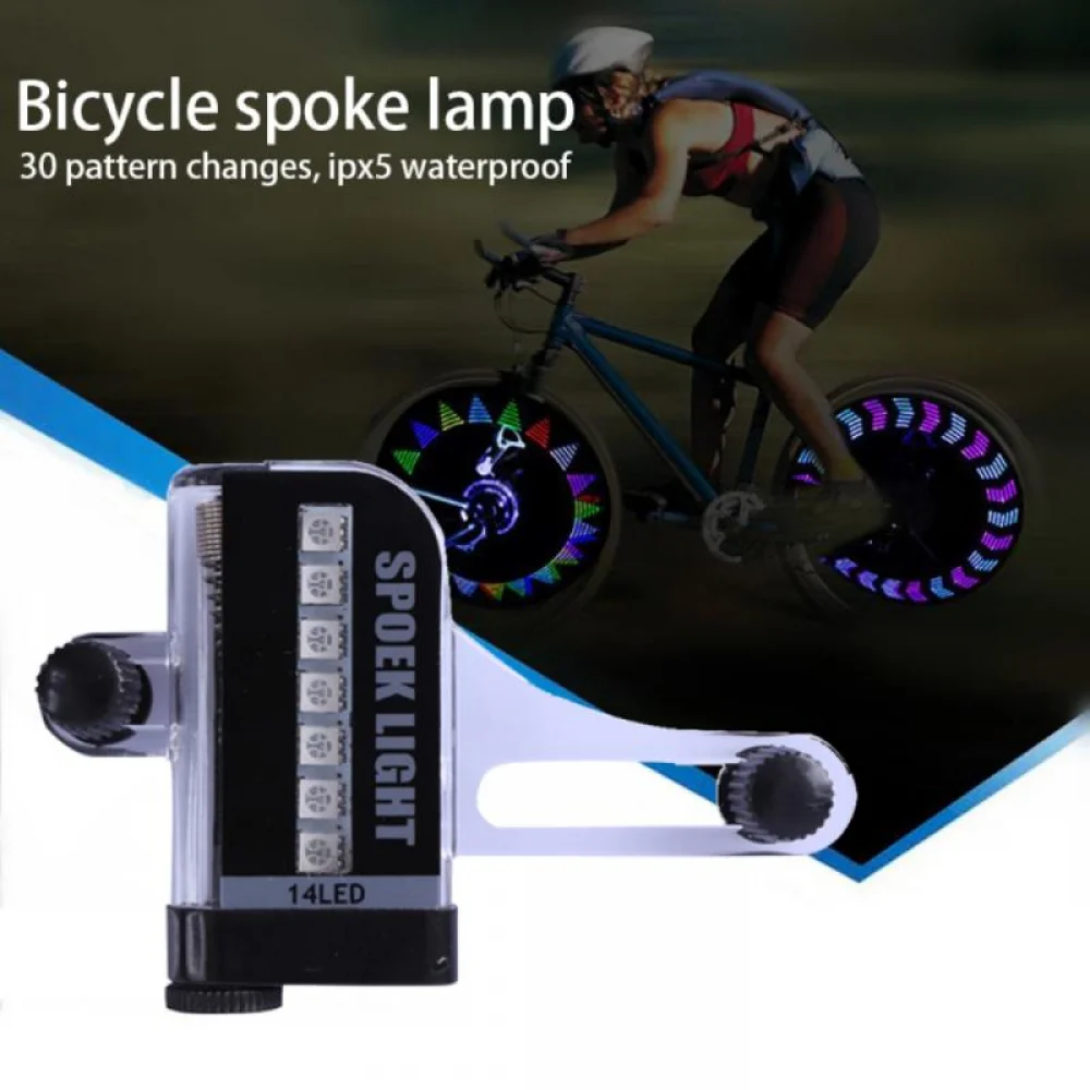 

1pc Bike Spoke Light Mini LED Bicycle Taillight MTB Wheel Decorative Lantern Tire Nozzle Valve Caps Lamp Cycling Warning Lights