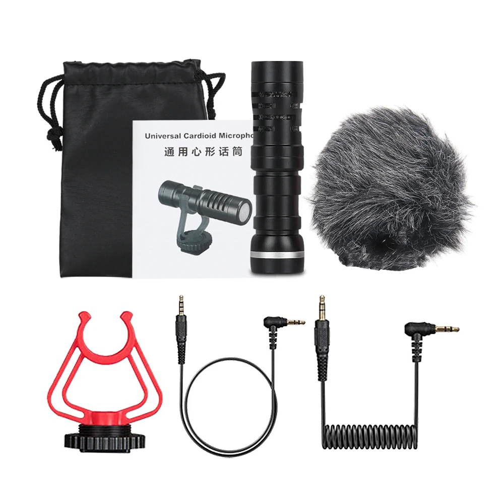 Микрофон XTUGA для камеры портативный мини-микрофон цифровой зеркальной