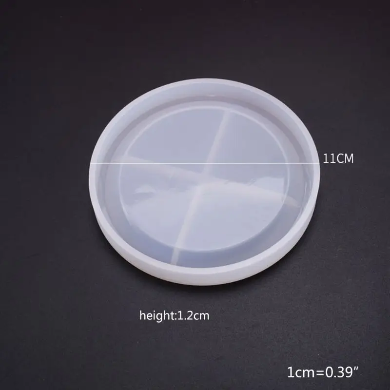 

Crystal Epoxy Resin Mold Coaster Casting Silicone Mould Handmade DIY Crafts Decorations Making Tools HX6F