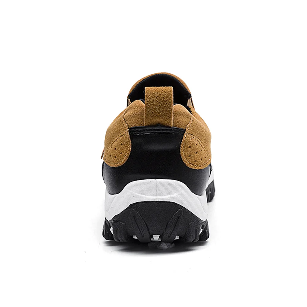 2019 New Men Shoes Suede Leather Loafers Breathable Casual Outdoor Non Slip Sneakers Male Walking Hiking |
