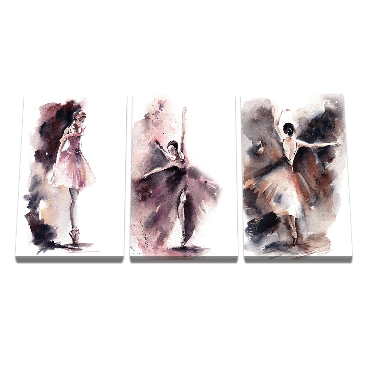 Настенные картины без рамки для домашнего декора балетные танцоры Абстрактные