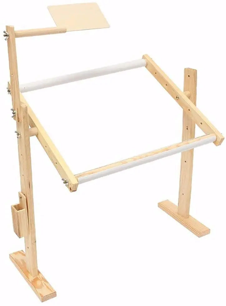 

NEW Frame Floor Stand Adjustable Wood Pine Cross Stitch Embroidery Tapestry Hoops Hight Tools Sewing Handmade Tools