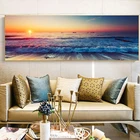 Фон с изображением морского заката, искусственные картины искусственных волн для гостиной, украшение для стен