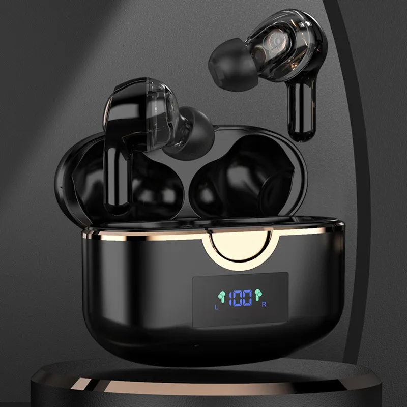 

Bluetooth 5.0 True Wireless Earbuds with Charging Box Waterproof Earphone Volume Control Mini TWS Headphone Handsfree for Sports