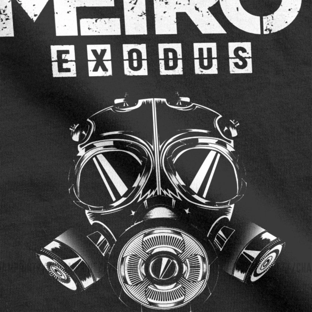 Мужская футболка Metro Exodus, футболки, противогаз, токсичные игры, игры Artyom Haunter, футболки с короткими рукавами, круглый вырез, одежда из чистого хлопка