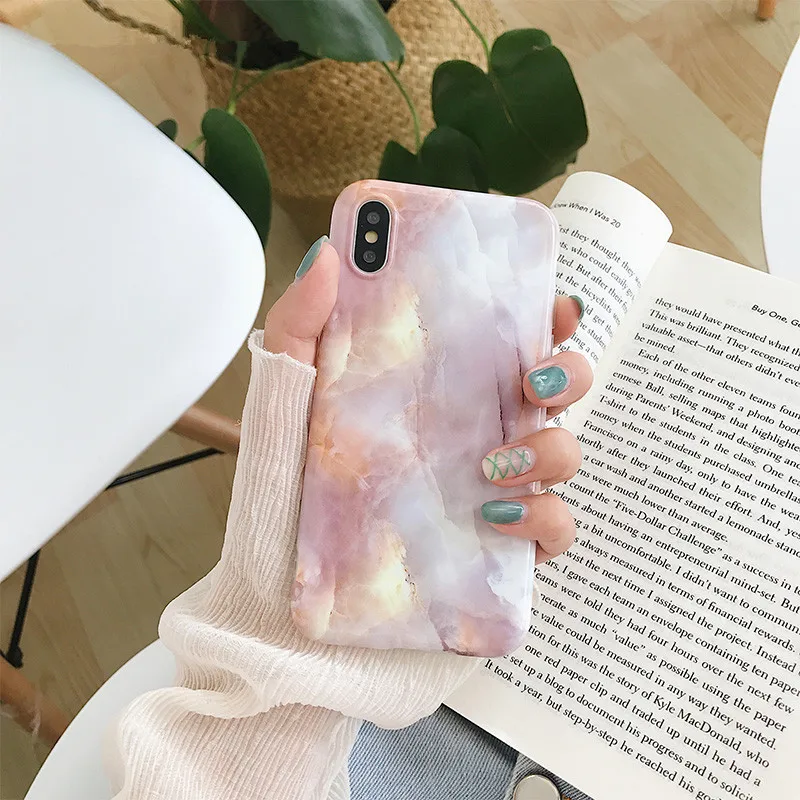 Темперамент мрамор все включено ТПУ силиконовый чехол для телефона iPhone Xs Max XR 6 1