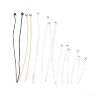 200pcs ball head pins copper silver gold plated bronze tone jewelry diy making findings 25mm 50mm