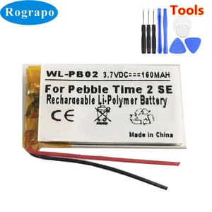Новый литий-полимерный аккумулятор 3,7 в 160 мАч LSSP441522AE для 2-проводного аккумулятора Pebble Time 2 SE