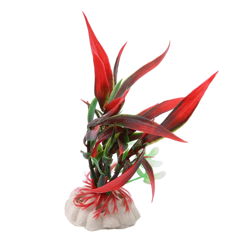 Пластиковое растение аквариум с травой декоративное моделирование бамбуковые