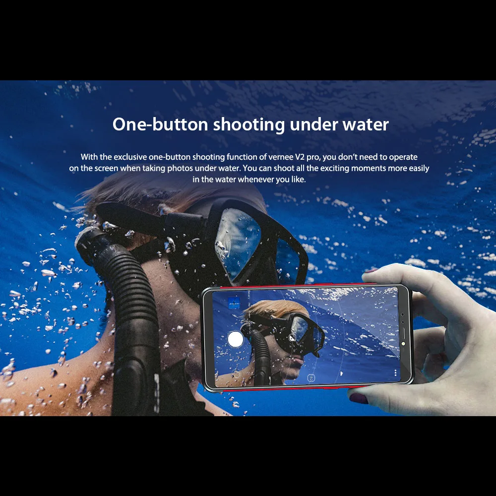 Vernee V2 Pro 4G мобильный телефон IP68 Водонепроницаемый FHD+ 2160*1080p Face ID 6 ГБ+ 64 ГБ 21 Мп+ 5 Мп 13 МП+ 5 МП 4 камеры 6200 мАч прочный телефон