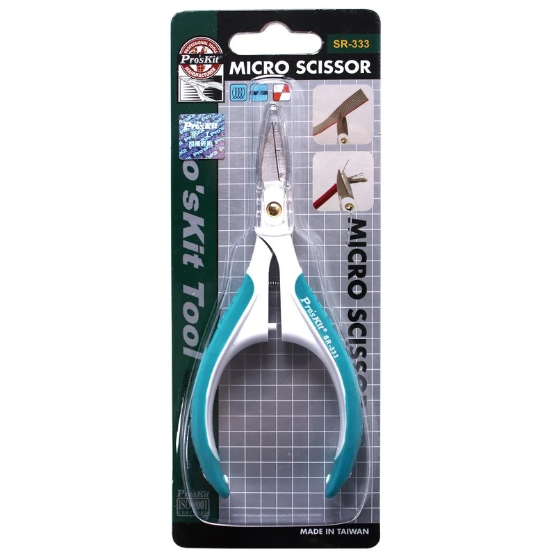 Pro'sKit SR-333 Multi-Functional Stainless Steel Blades Precision Scissor Electronic Circuit Boards Scissors Cut Cutting Tools |