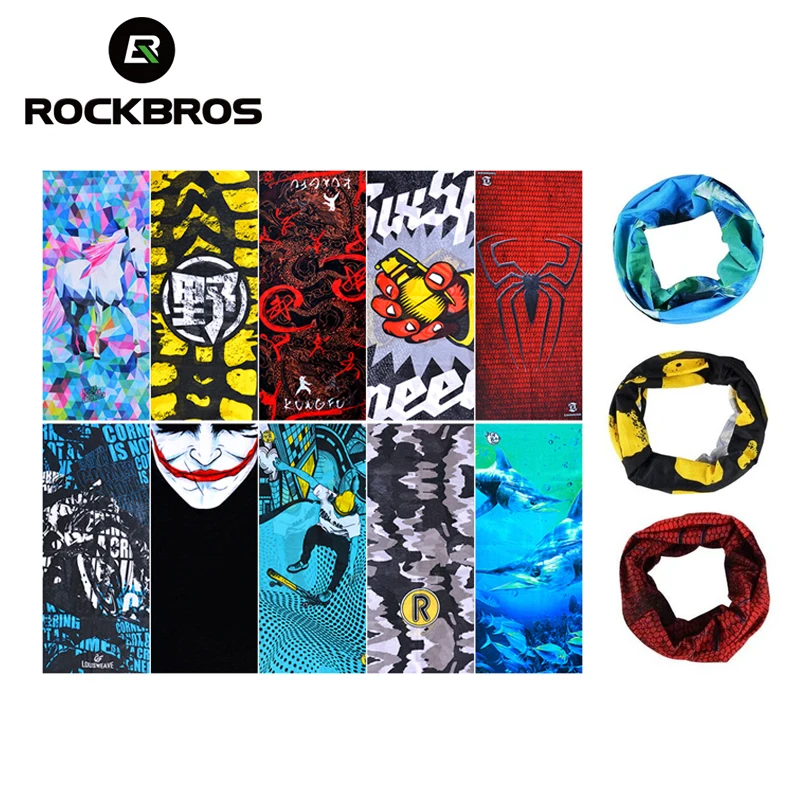 ROCKBROS велосипедный головной убор спортивный шарф страшная маска для лица