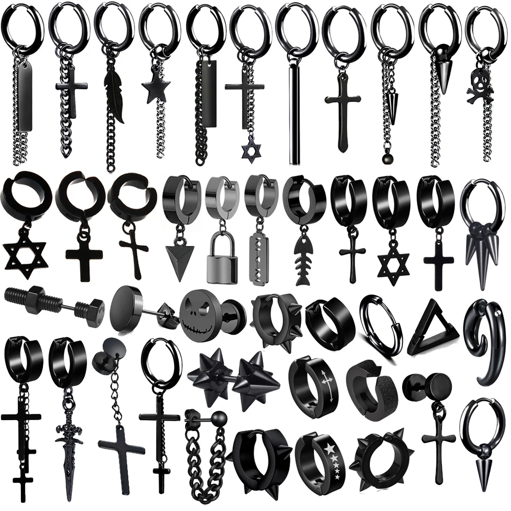 Новые популярные серьги гвоздики из нержавеющей стали 1 пара/клипсы для ушей