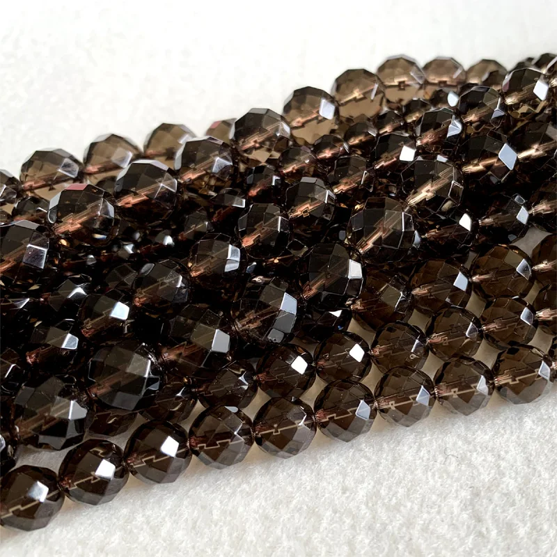 ААА высокое качество натуральный коричневый прозрачный чай кристалл Дымчатый