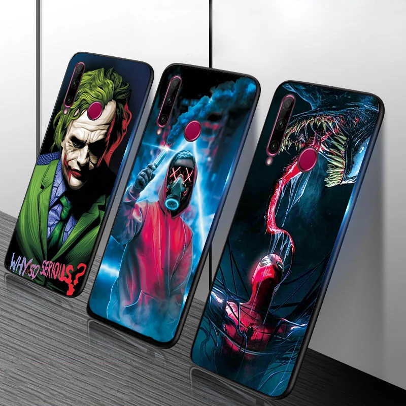 For Huawei Honor 10i Case Cover 20 10Lite Pro Black TPU Marvel Deadpool V10 V20 Iron Man Phone |