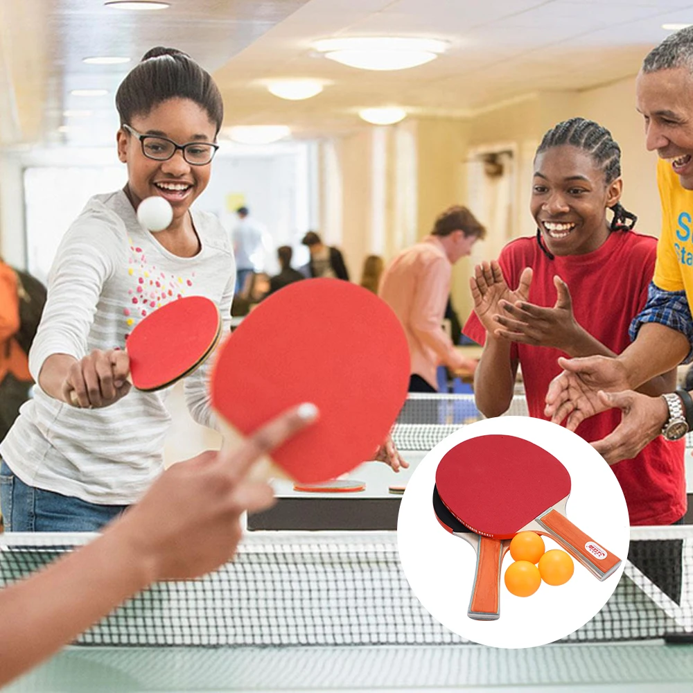 Ракетка для пинг-понга деревянная цветная ракетка настольного тенниса прочная