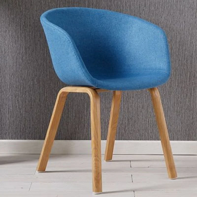Нордический Одноместный современный стул для кофе из цельного дерева | Мебель