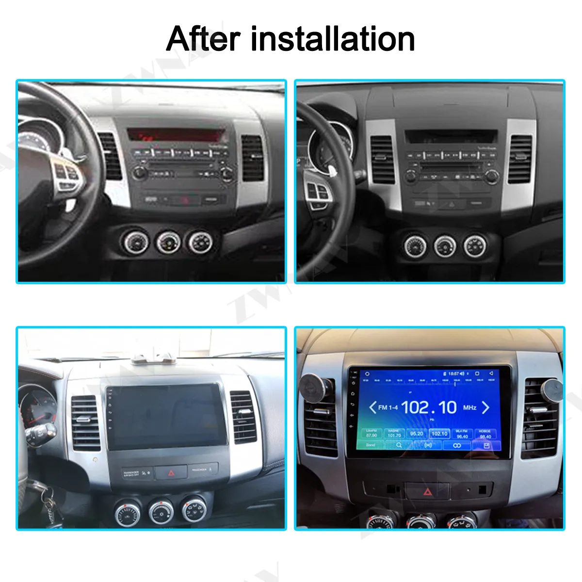 Автомобильный DVD мультимедийный плеер для Mitsubishi Outlander XL 2006- 2 din Android 9,1 радио магнитофон навигация gps головное устройство