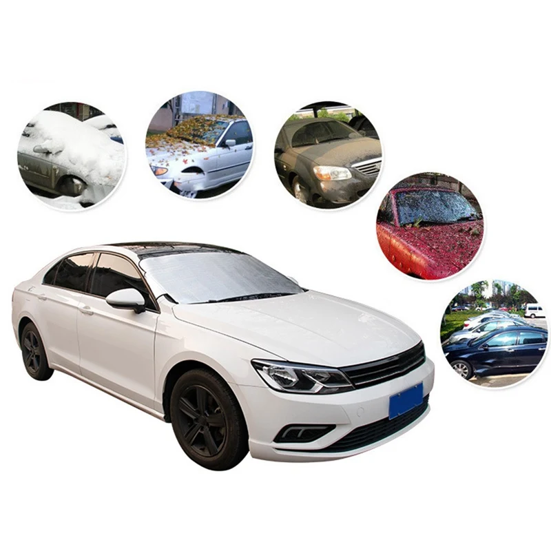 Зимние Чехлы для лобового стекла автомобиля защита от солнца УФ-лучей зимняя