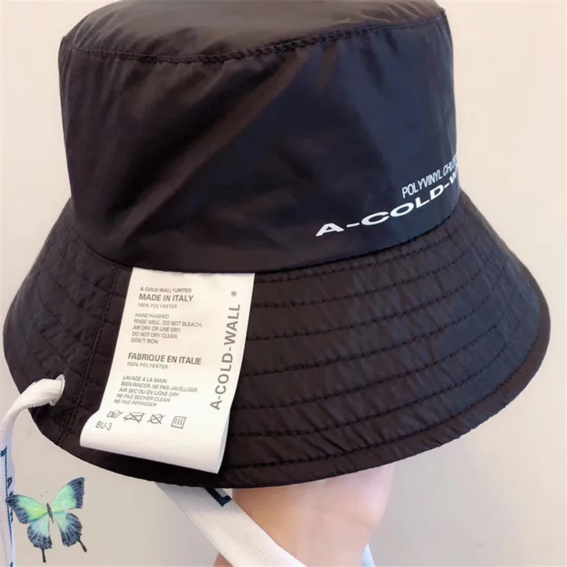

Real Photo A COLD WALL* Bucket Hats Unisex Drawstring Caps A COLD WALL Cap ACW* Hats