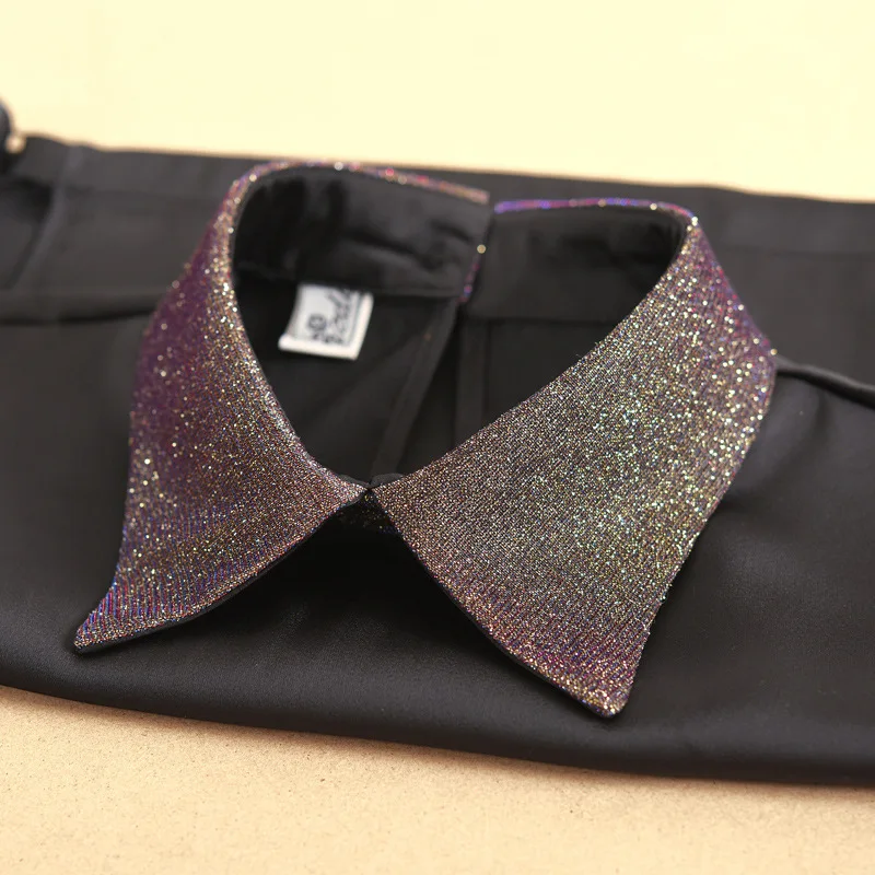 

2023 искусственное женское украшение с лацканами, Дамский свитер, блузка, топы, ложный воротник, полурубашка, чокер, ожерелье, галстук