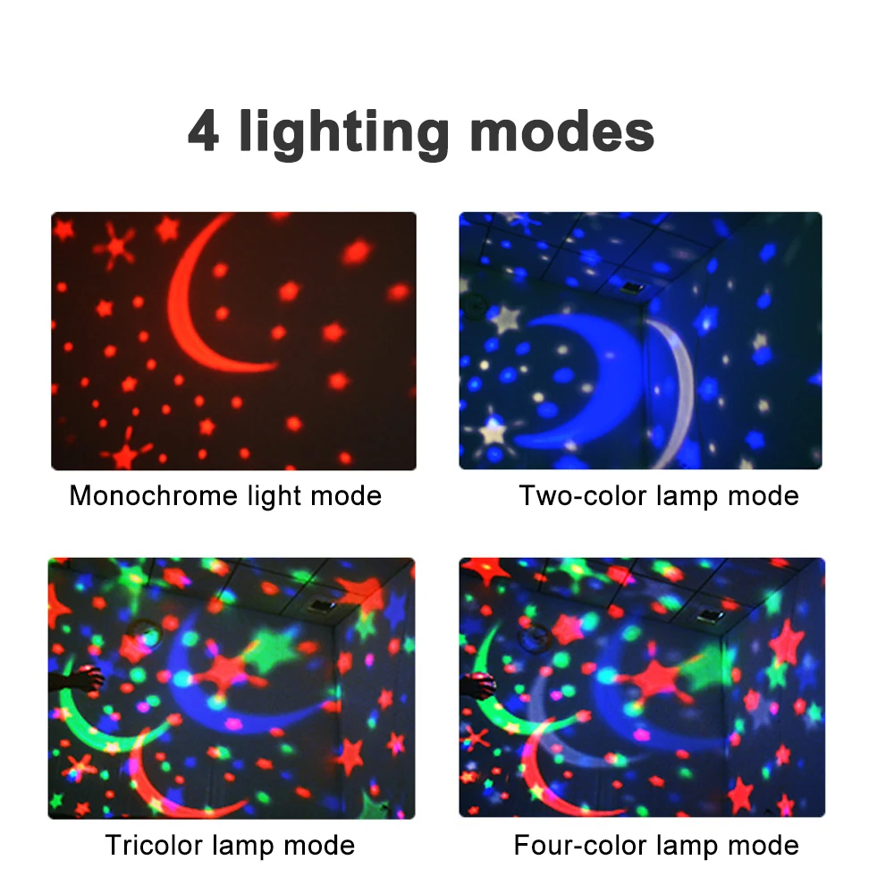 СВЕТОДИОДНЫЙ Светильник ночник Лампа для проектора и вращающийся проектор