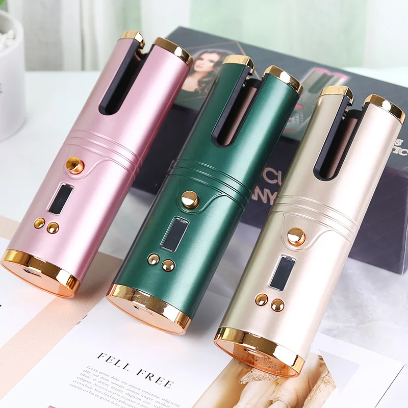 

Rechargeable Automatic Hair Curler Wireless Hair Curling Tools Small Hair Iron Electric Curling Irons Ceramic Thermostat Straigh