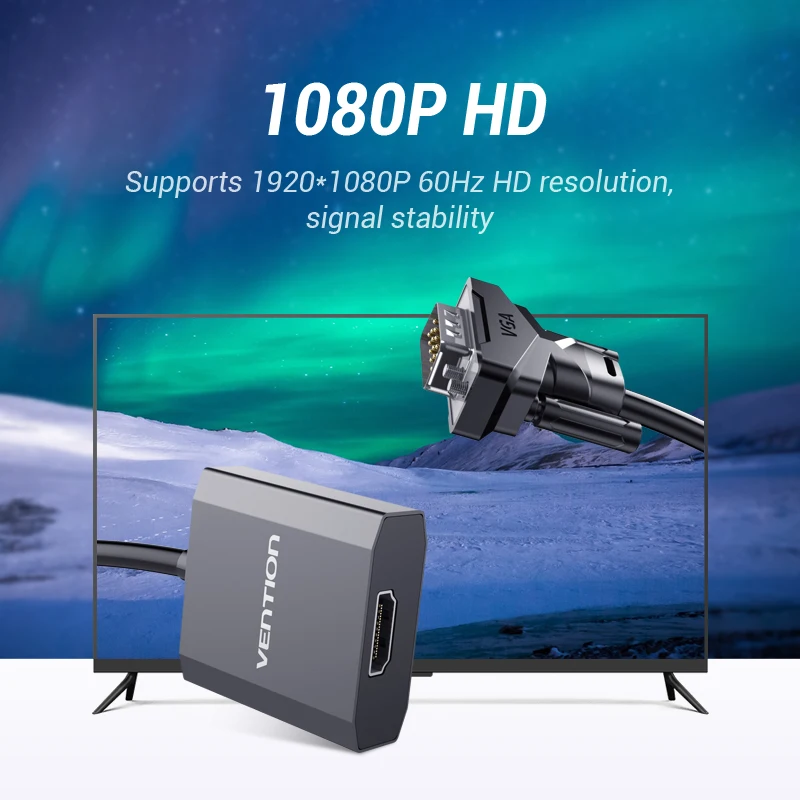 Кабель адаптер Vention для ПК ноутбука проектора HDTV 1080P|Кабели VGA| |