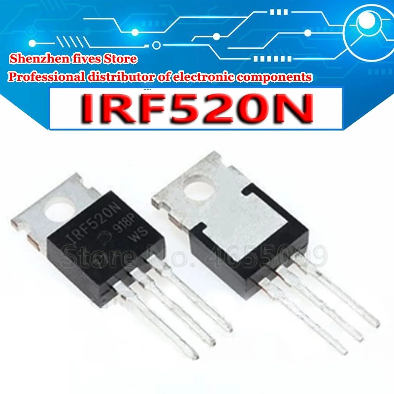 10 шт./лот Новый IRF520 IRF520N IRF520NPBF транзистор TO220