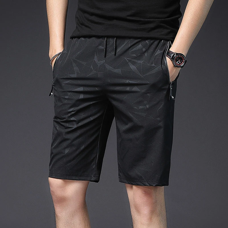Шорты мужские компрессионные с карманами повседневные пляжные бермуды на молнии