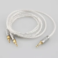 2 5mm 4 4mm xlr 3 5mm 8 core silver plated occ earphone cable for sennheiser hd700 headphone