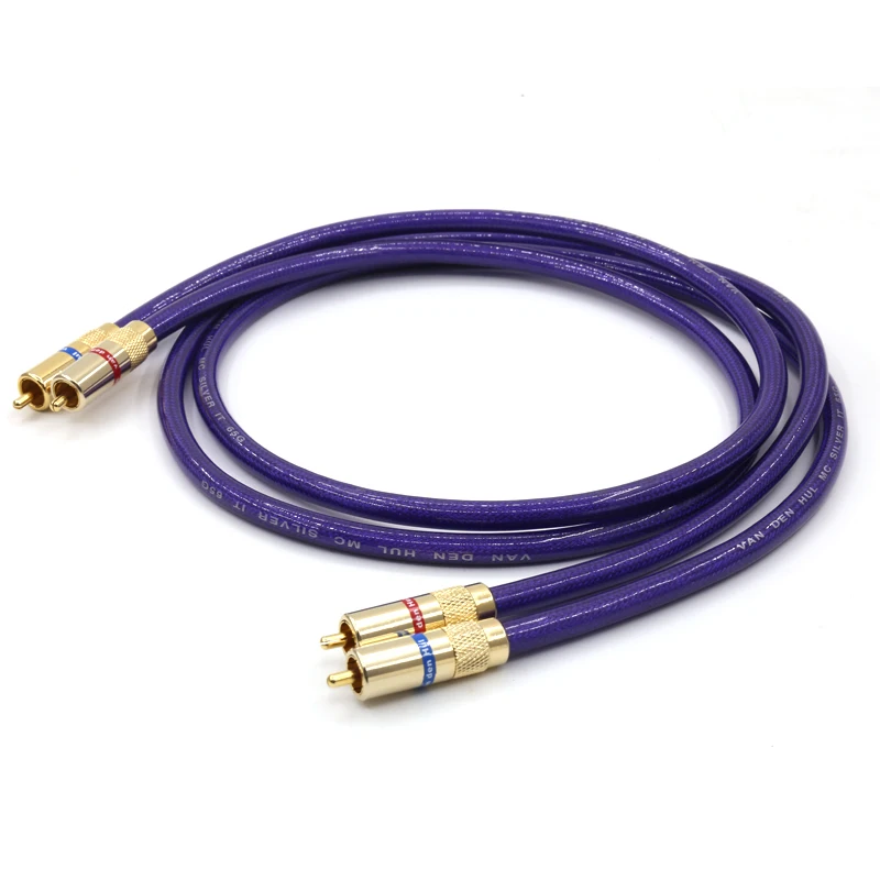 

Пара MC-SILVER IT 65 RCA аудио Межблочный кабель с позолоченным RCA штекером