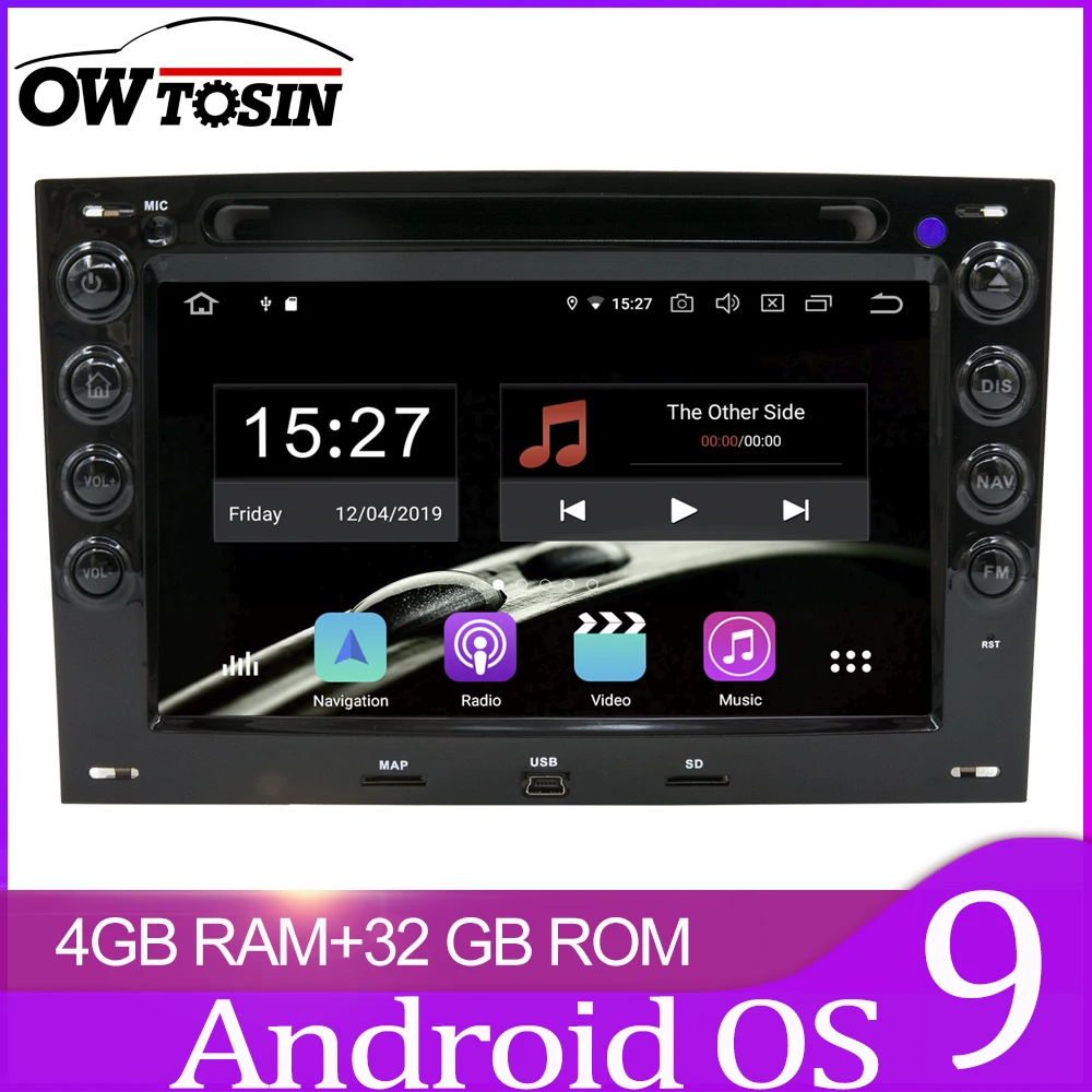 Автомагнитола Owtosin мультимедийный видеоплеер навигация GPS Android 9 0 для Renault Megane 2 ii