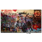 Обнаженная женщина граффити искусство на стене Абстрактная живопись плакаты и принты уличная поп-арт-стена искусство для гостиной Декор Куадрос