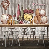 custom mural wall paper 3d french wine winery culture decorative painting background wall decor wallpaper papel de parede tapety