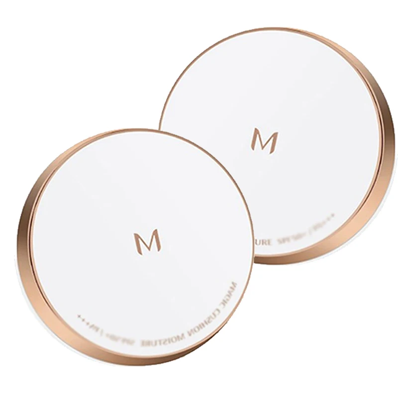 2шт MISSHA Air Cushion Увлажняющее отбеливание(# 21+# 23) Отбеливание Увлажняющая воздушная подушка BB Cream Foundation Солнцезащитный крем Корейская косметика