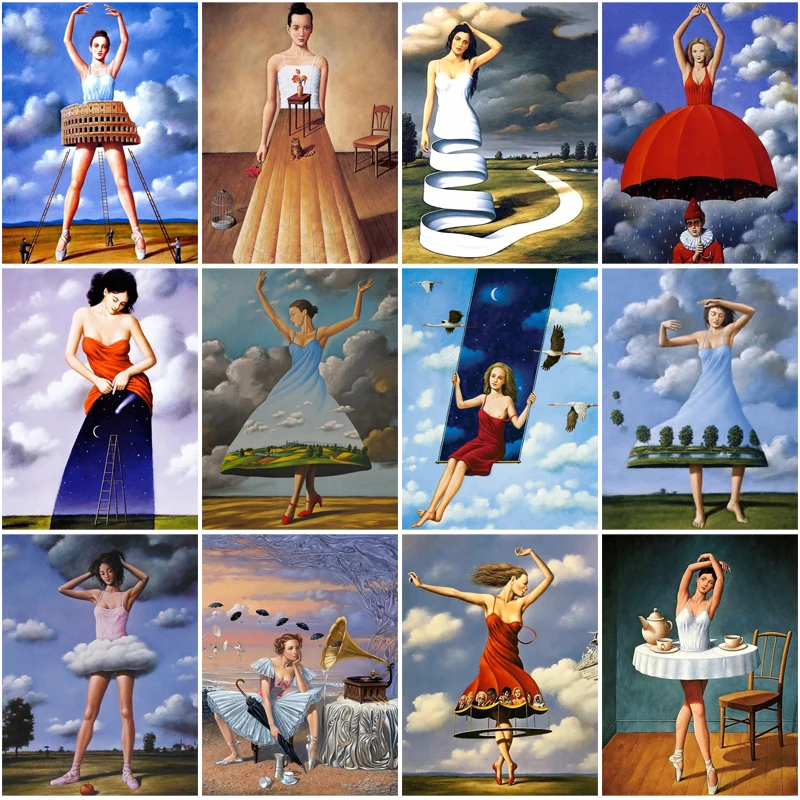 

5D Diamond Painting Character Abstract Woman Mosaic Picture Diy Full Diamond Home Background Wall Decoration Painting