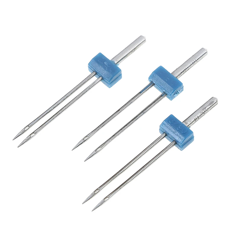 1 Набор канавки прижимная лапка + 3 размера двойные иглы штифты для швейных машин