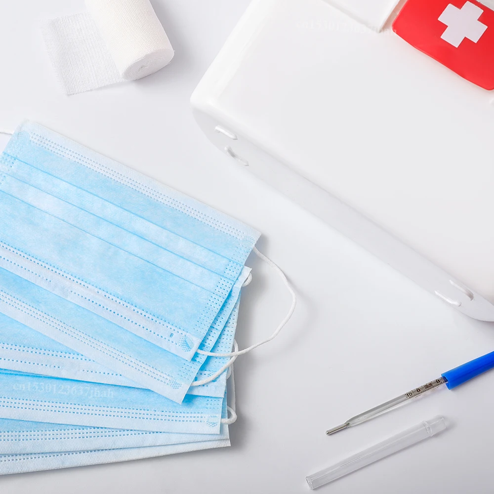 3-слойная маска для лица одноразовая эластичная Ушная петля Пылезащитная