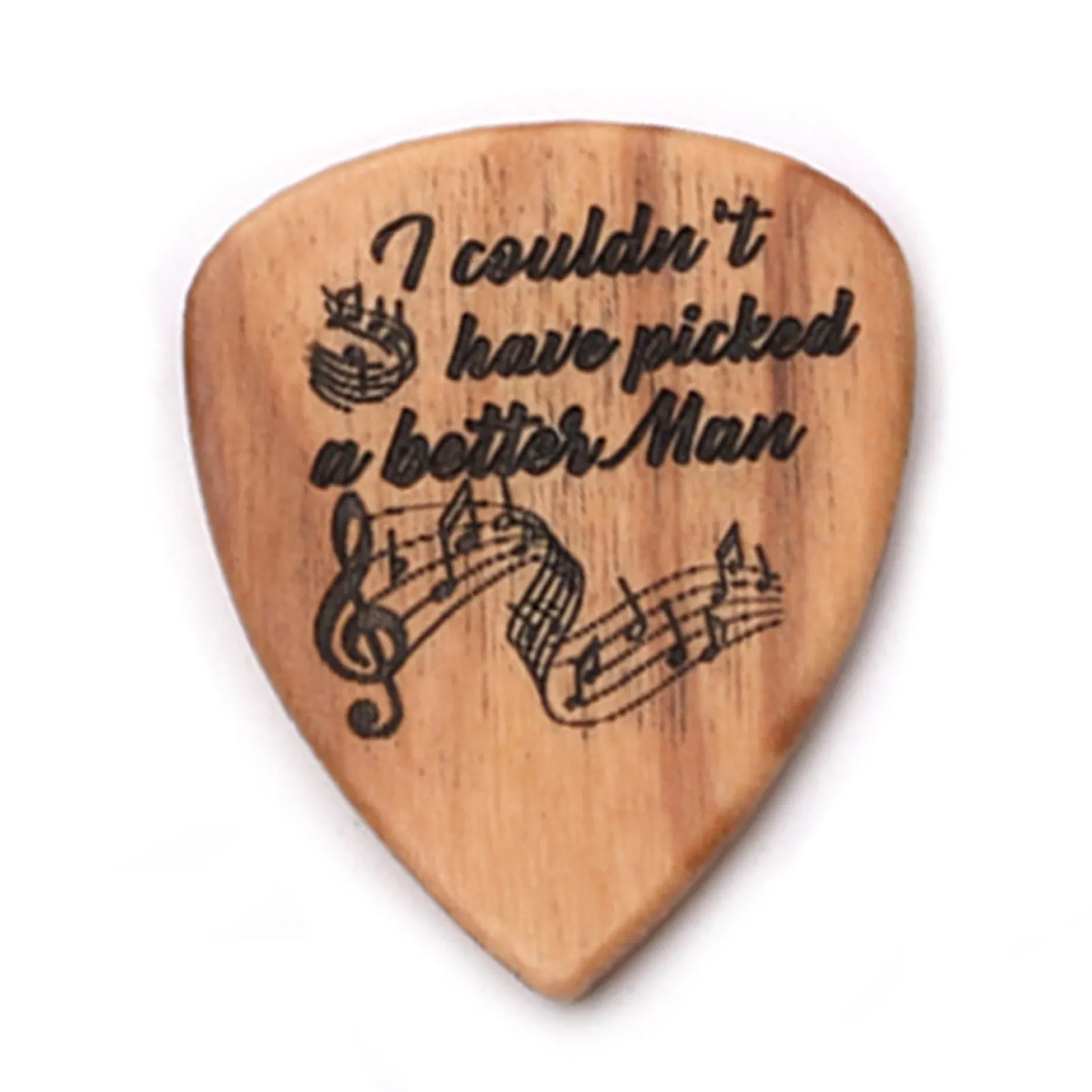 

2 Pcs Wooden Guitar Picks with Box Wood Picks for Acoustic Electric Guitars Plectrum Bass Ukulele Musical Instrument Tool