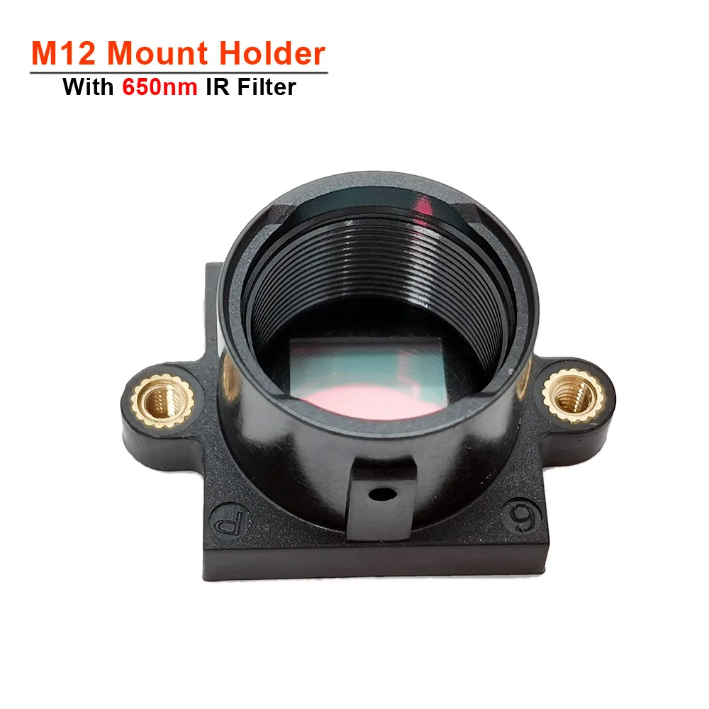 

M12 Mount Holder With 650nm IR Filter For M12 Lens Support 20mm Hole Distance PCB Board Module Or CCTV Camera