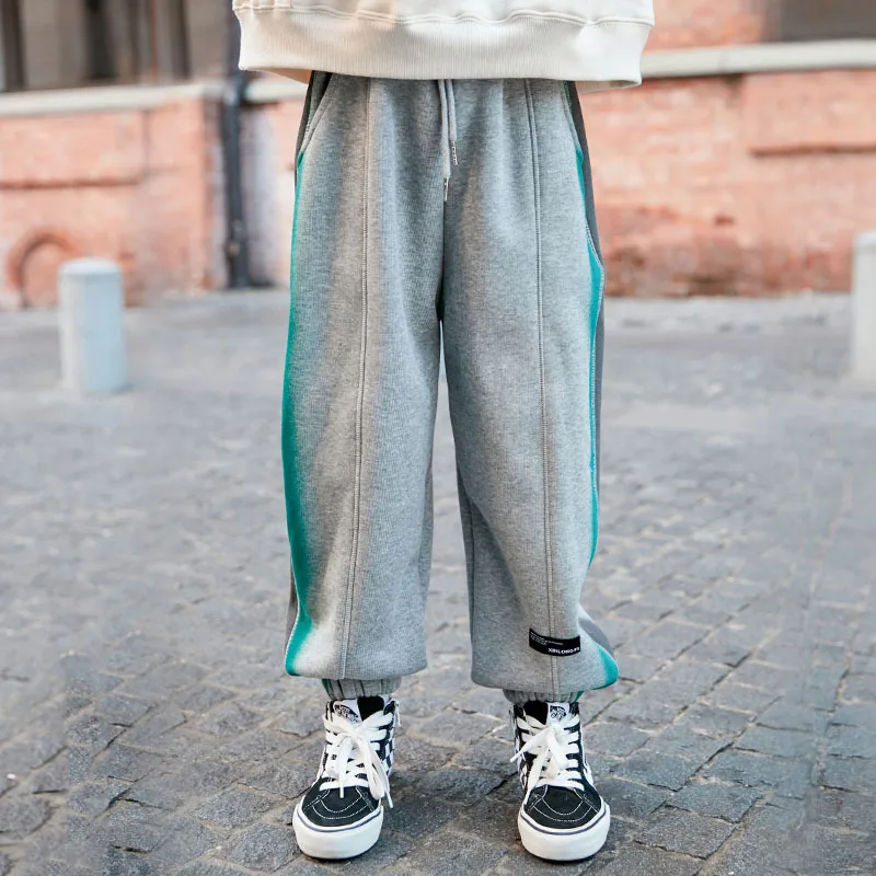 

Girls' cashmere pants 2021 new children's winter thickened lantern trouser one-piece cashmere casual pants 7-32