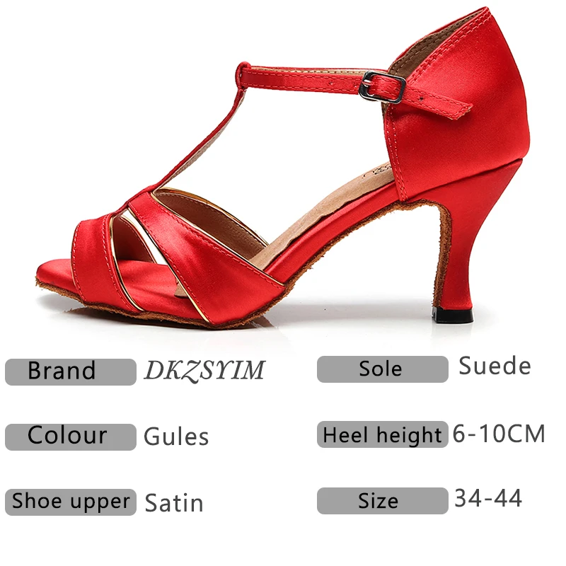 Туфли женские профессиональные атласные мягкая подошва высокий каблук 6 10 см